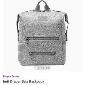 Dagne Dover Heather Grey Diaper Bag Backpack